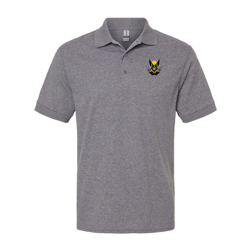 Men's Wolverine 2025 Art  Gildan Dry Blend Jersey Polo